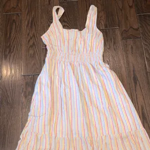 Crown and Ivy pastel striped maxi dress size large thumbnail 3