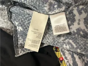Free People Short Sleeve Snake-Print Tee in Gray and White thumbnail 6