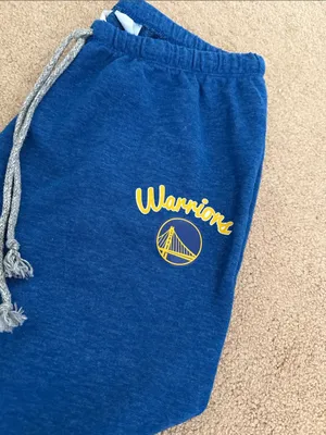 Women’s Golden State Warriors Joggers Blue Size M thumbnail 2