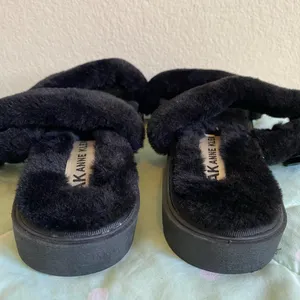 NWT AK ANNE Klein Black Womens Sandals size 11 thumbnail 6
