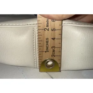 Anthropologie Urban Originals Boho White Luna Crossbody Slouchy Crescent Bag thumbnail 8