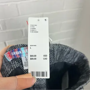 NWT Urban Outfitters Herringbone Wide Leg Knit Trouser Pants Size L thumbnail 4
