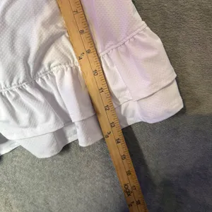 X By Gottex White Ruffle Hem Athletic Tennis Skort XS Activewear Golf Mini Skirt thumbnail 7