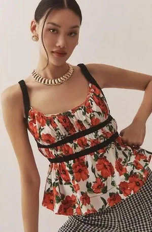 Maeve Ditali Open-Back Tank Size Small thumbnail 1