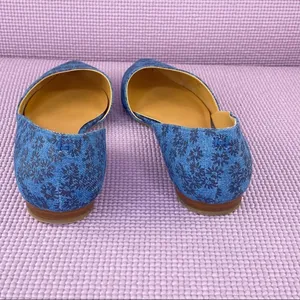 Tommy Hilfiger Naria 3 Floral Denim D'Orsay Ballet Flats Blue 6‎ thumbnail 6