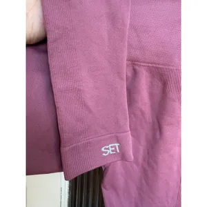 Set Active Sculptflex‎ Seamless Leggings Ribbed in Canyon Mauve Size Small thumbnail 3