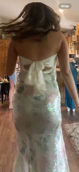 PROM DRESS Silver Size 10 thumbnail 3