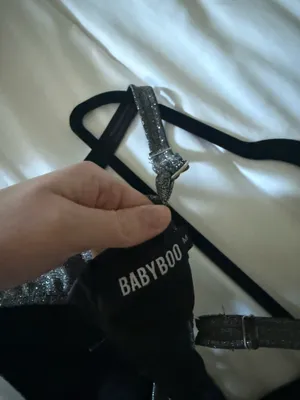 Babyboo Bra Top Silver Sparkle thumbnail 3