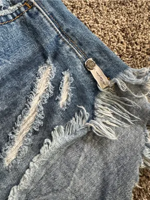 One Teaspoon Distressed Denim Women's Shorts - Blue thumbnail 5
