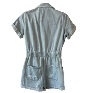 Show Me Your MuMu 100% Cotton Denim Cannon Romper Dockside Size Small thumbnail 4