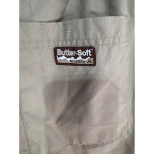 Butter-Soft XL Tan Scrub Pants‎ Women's Elastic Waist Comfort Medical thumbnail 6