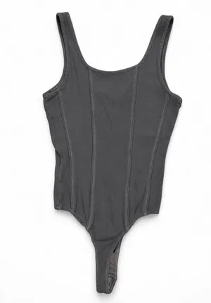 Agolde Elna Bodysuit in Gravity Small thumbnail 3