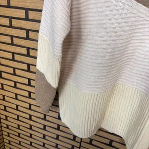 French Connection‎ Tan And White Turtle Neck Sweater Size Small thumbnail 5
