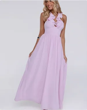 Hello Molly Halter Dress Pink thumbnail 1