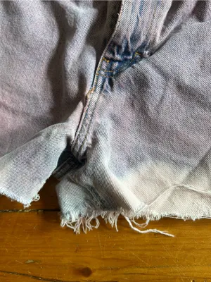 Calvin Klein vintage purple wash distressed shorts 28 thumbnail 2