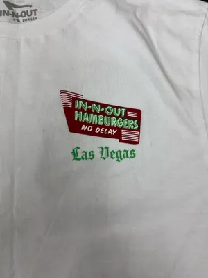 In-N-Out Las Vegas White Graphic Tee Shirt Size Medium thumbnail 2