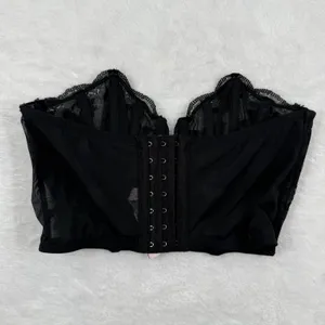Victorias‎ Secret Dream Angels Black Lace Bustier Corset Top 34B 386727-FWP thumbnail 8