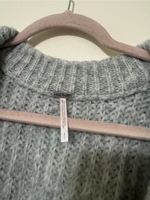 Free People Blue Bell V-neck sweater thumbnail 3