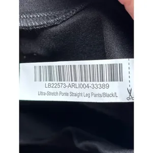 Quince NWT Ultra-Stretch Ponte Straight Leg Pants L Black Trouser thumbnail 6