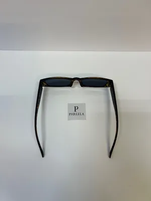 Slim 90s brown leopard sunglasses thumbnail 4