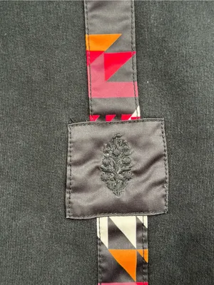 FP Movement Free People Snow‎ Flow Hoodie S Black Combo Cropped $128 thumbnail 5