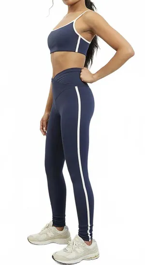 PacSun 1980 PAC WHISPER Active Navy Side Tracked Yoga Pants NWT Small thumbnail 4