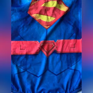 Superwoman One Piece Swimsuit Women “one size” Blue Superhero Swimwear Superman thumbnail 10