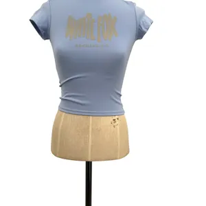 White Fox Boutique Archive 6.0‎ Baby Tee Sky Blue Shirt Short Sleeve Size XXS thumbnail 6