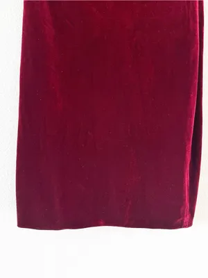 Miss Circle Victoria Red Velvet Strapless Holiday Party Mini Dress thumbnail 3