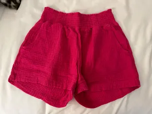 Linen Shorts Pink thumbnail 1