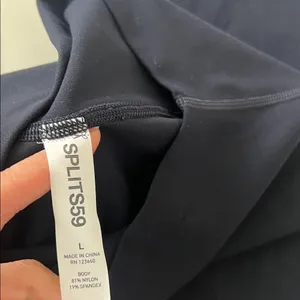 Splits59 Amber Airweight High Waist 7/8 Legging in Indigo Blue White L $128 thumbnail 7