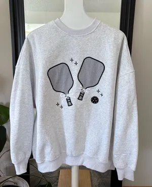 Sunkissed Coconut Pickleball Long Sleeve Soft Sweatshirt Size XL thumbnail 1