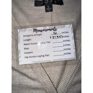 FORE Button Front‎ Duster Cardigan Long Sleeve Pockets Knit Beige Women's Size L thumbnail 7