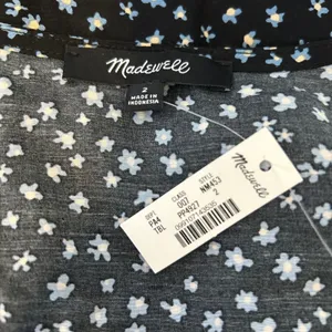 Madewell‎ NWT Mini Dress Square Neck Ditsy Floral Print Size 2 thumbnail 6