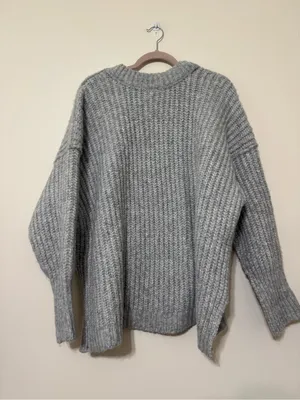 Free People Blue Bell V-neck sweater thumbnail 4