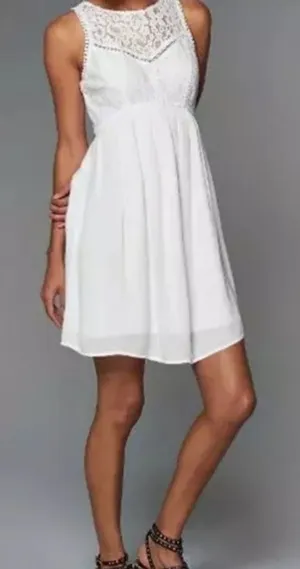 Abercrombie & Fitch‎ White Lace Babydoll Dress. Size M thumbnail 1