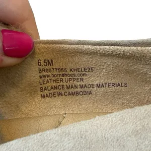 Born Adelphi Suede Snip Toe Mary Jane Pumps Beige Suede 6.5M Neutral Minimalist thumbnail 6
