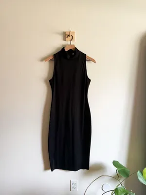 Evereve RD Style Sleeveless Mock Neck Midi Dress Size S thumbnail 2
