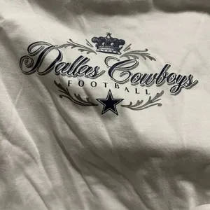 COWBOYS white long sleeve shirt tee top women’s Small thumbnail 3