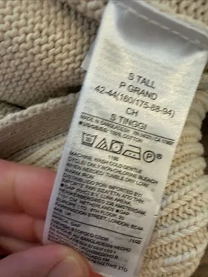 GAP Women’s Ivory Crewneck Sweater Size Small Tall - C1-351 thumbnail 6