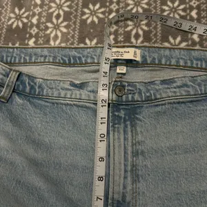 Abercrombie & Fitch Curve Love Ultra High Rise 90s‎ Straight Jean Size 24 Long thumbnail 9