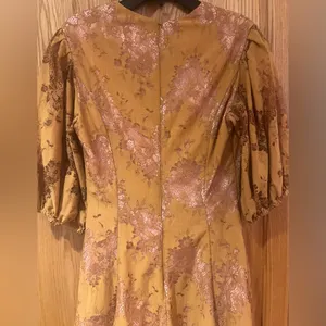 Keepsake‎ the Label Lace Overlay Mini Dress in Golden Yellow Brown Size Small thumbnail 7