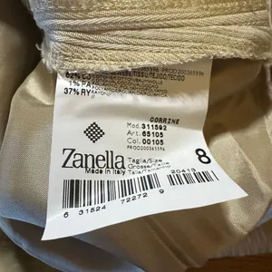 Zanella Corrine with tie front pleated 8 tan thumbnail 2