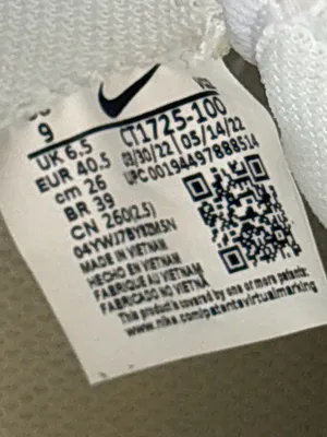 Nike Blazer Mid White Sneakers Custom USA Patriotic Flag + Original Laces~9💚 thumbnail 8