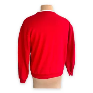 Vintage 90s Sweatshirt Crewneck Snowflakes Red White Grannycore Whimsical Winter thumbnail 4