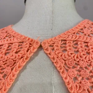 Lilly Pulitzer Neon Orange Crochet‎ Lace Jaimie Shift Sheath Dress Jamie Size S thumbnail 8