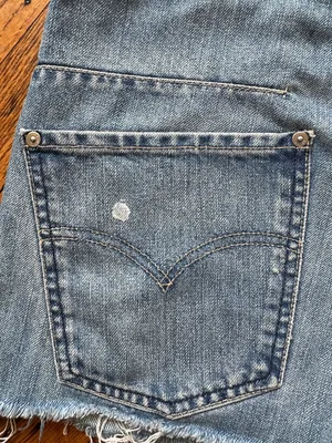 Vintage Levi's bush high waist jean shorts Wmns W30 thumbnail 11