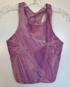 Beyond Yoga Refocus Cropped Tank in Chai Iris Melt Size Small thumbnail 1