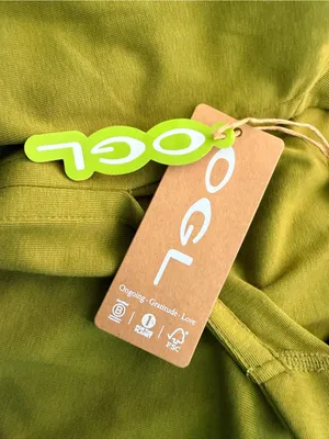 OGL Stand Collar V-Neck Short Sleeve Top Large NEW thumbnail 7