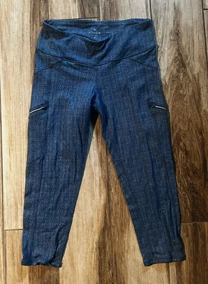Athleta blue capri leggings thumbnail 1